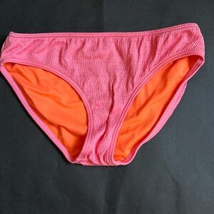 Abercrombie Kids Pink Textured Bikini Bottom   Size 15/16